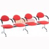 Cadeiras Longarinas Presence Cromadas 4 lugares com brao linha alta